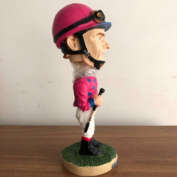 Hollywood Park 2001 Hollywood Gold Cup Chris McCarron Bobblehead New w Box - Picture 7 of 8